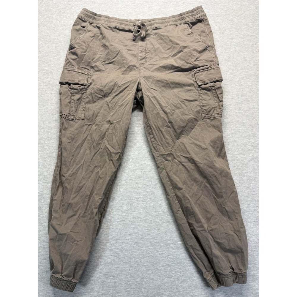 Sonoma Goods For Life Joggers Pants Men 2XLT Brown Cargo Pocket Drawstring Waist